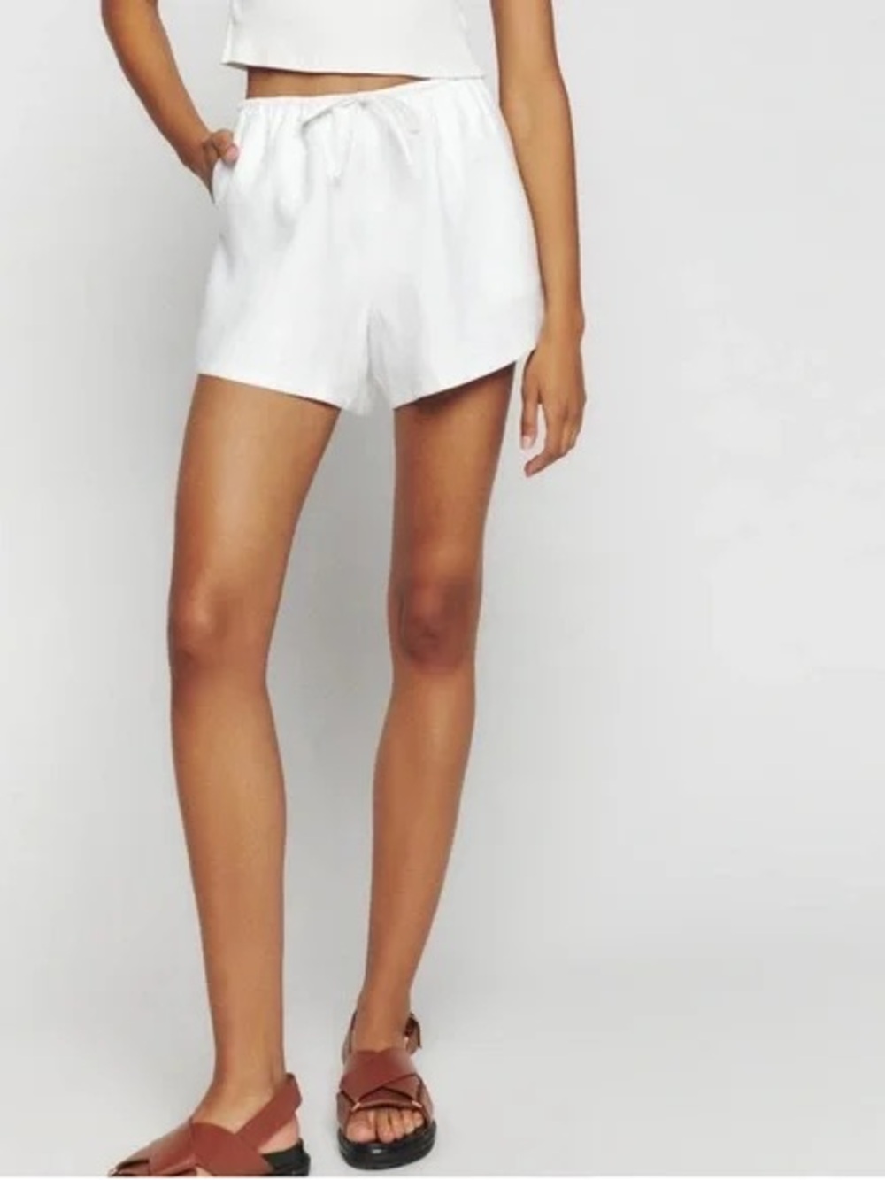 Reformation Zoey Linen Shorts